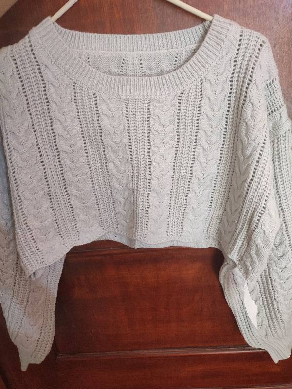 Sueter crop store top tejido