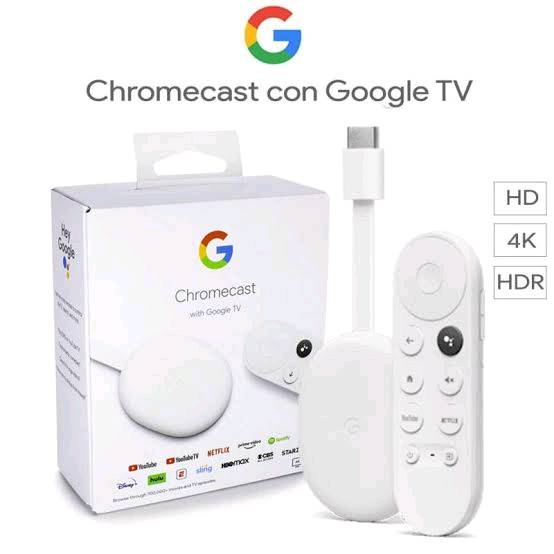 Chromecast 4ta Generación Con Google Tv 4k Blanco en Lima