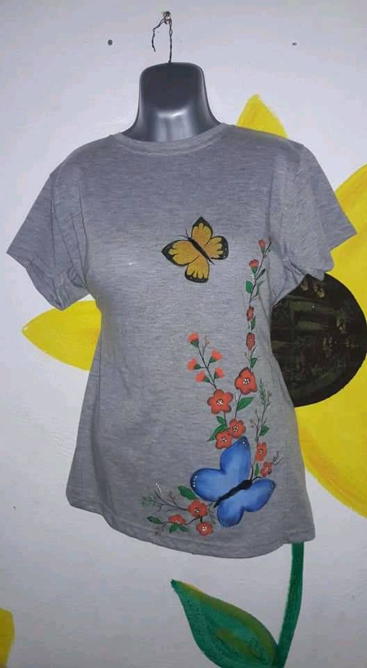 Blusas pintadas a discount mano
