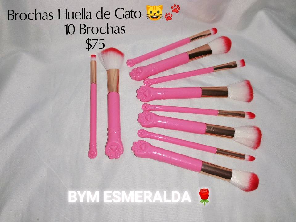 Brochas de 2025 huella de gato