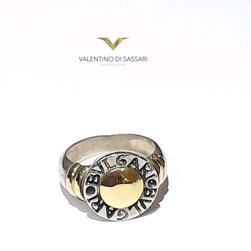 Anillos de plata clearance y oro bulgari