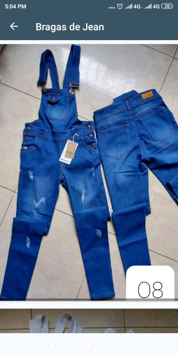 Bragas largas de jean online