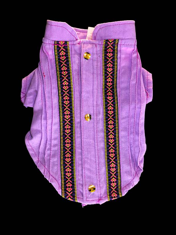 Guayabera morada store