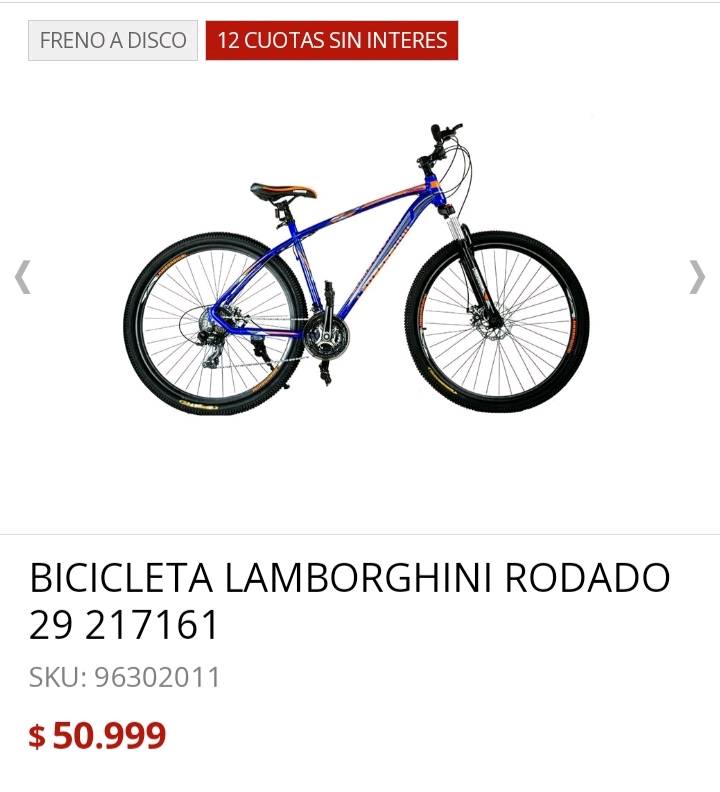 Bicicleta lamborghini rodado 29 sale