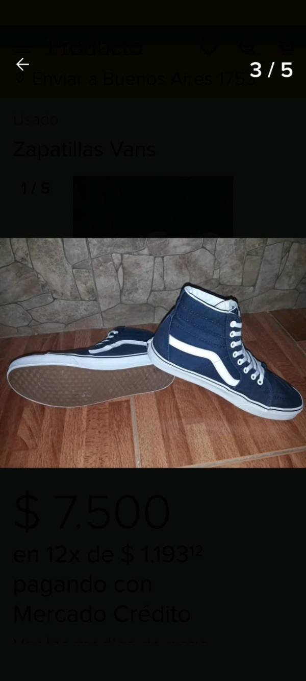 Zapatillas vans buenos aires sales