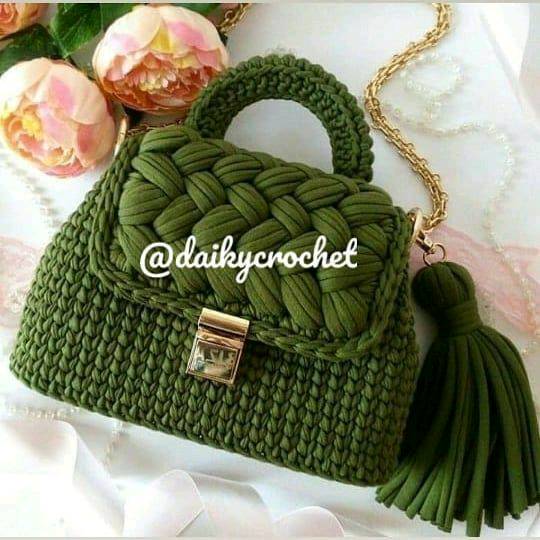 Bolsos tejido con trapillo hechos a mano en Tunja