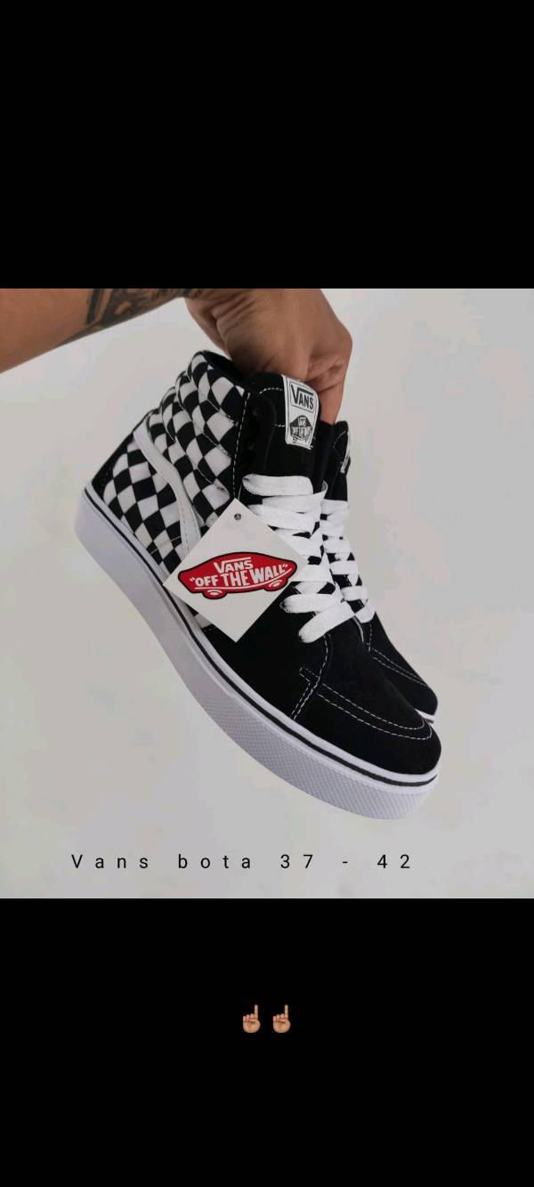 Vans de sales bota cuadros
