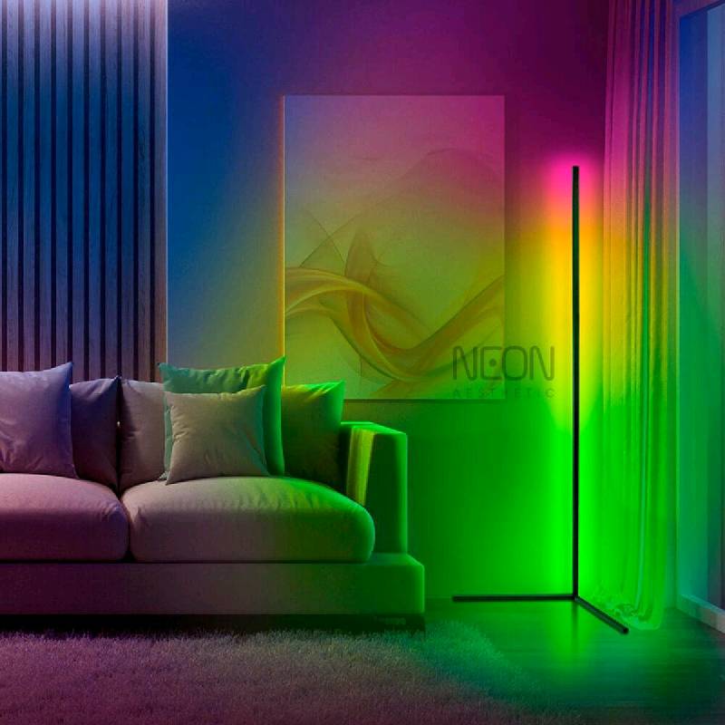 LÁMPARA DE PISO/PIE LED MULTICOLOR RGB COMBINACION SELECTIVA LUZ en Cali