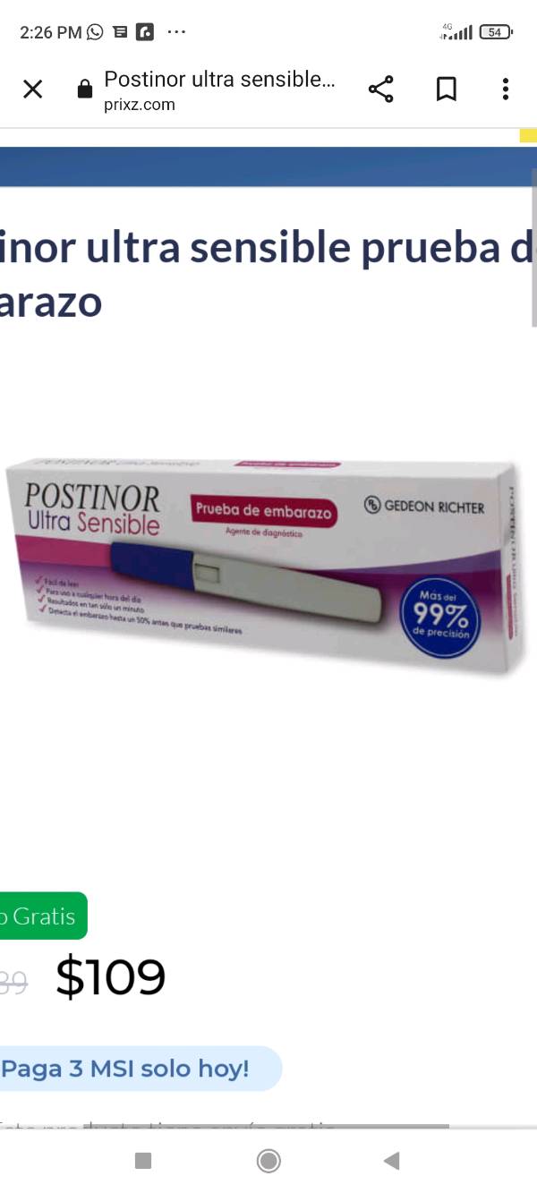 Prueba postinor ultra new arrivals sensible