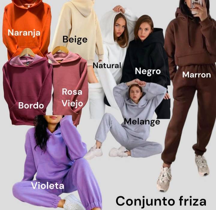 Conjunto frizado mujer discount