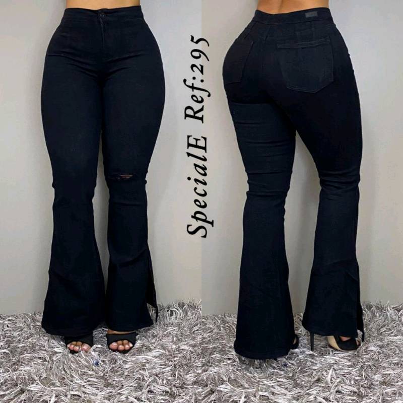 Jeans bota campana negro