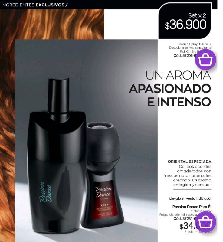 Avon passion dance hot sale perfume para hombre