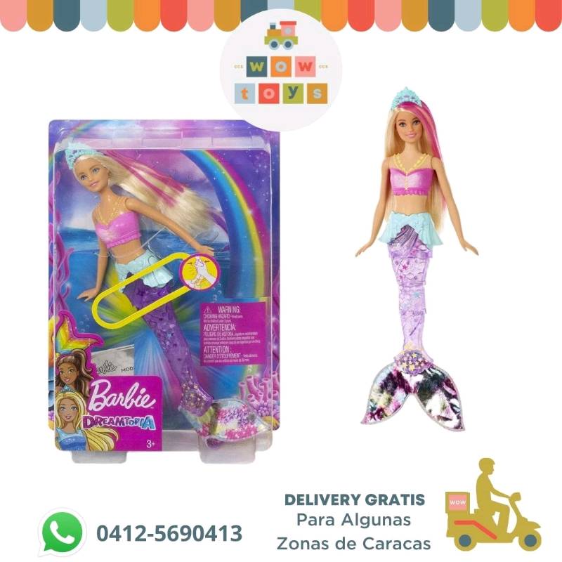 Barbie sirena que prende la cola sales