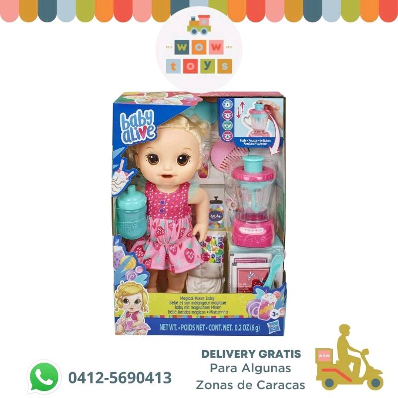 Muñeca baby online alive batidos magicos