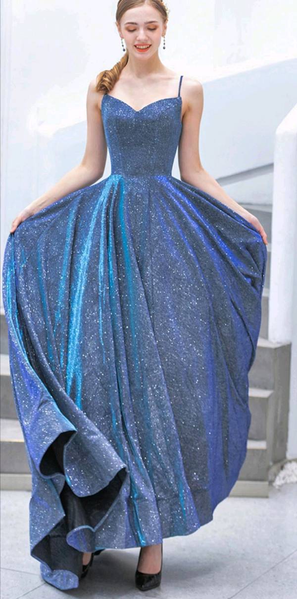 Vestido new arrivals largo brilloso