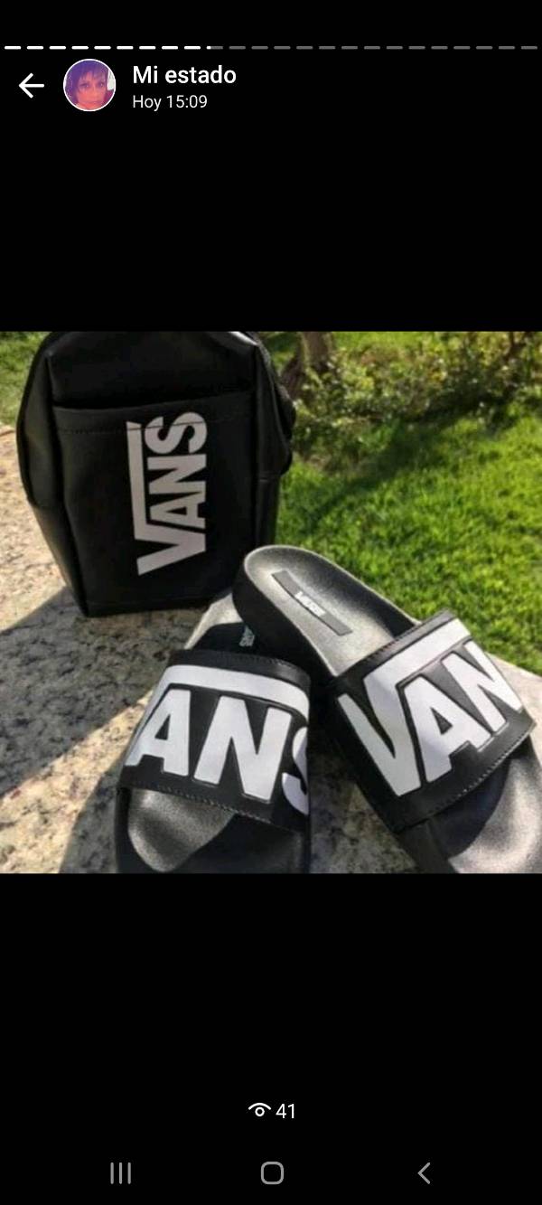 Ojotas shop vans mujer