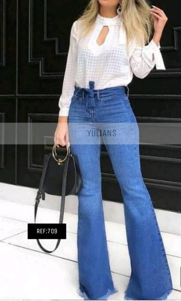 Jeans basta ancha discount mujer