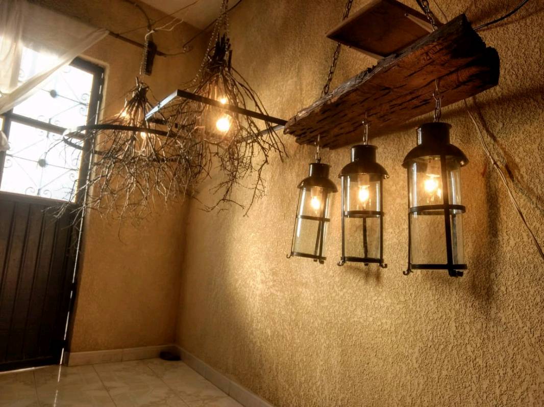 Candil madera y herrería en Guadalajara