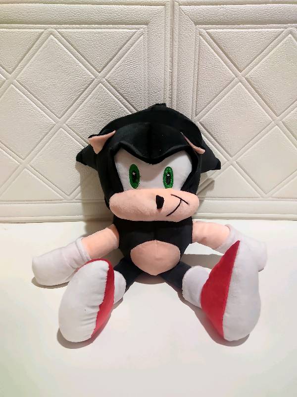 Sonic negro de peluche clearance