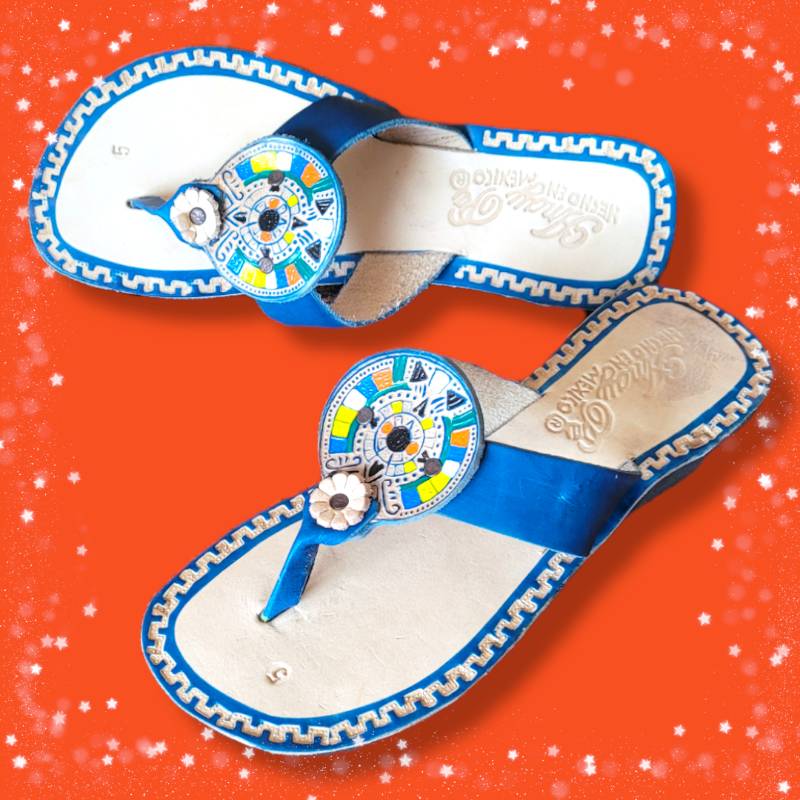 Sandalia de store cuero mexicana