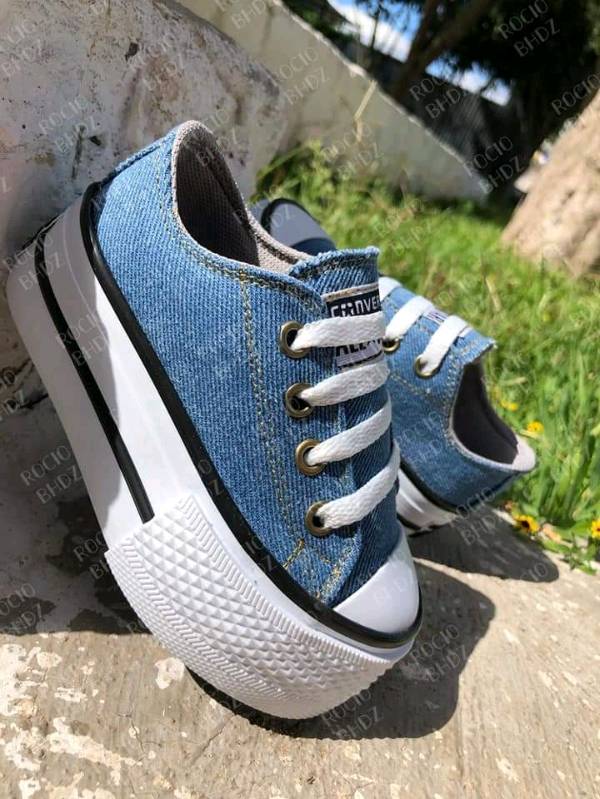 Tenis denim feminino top