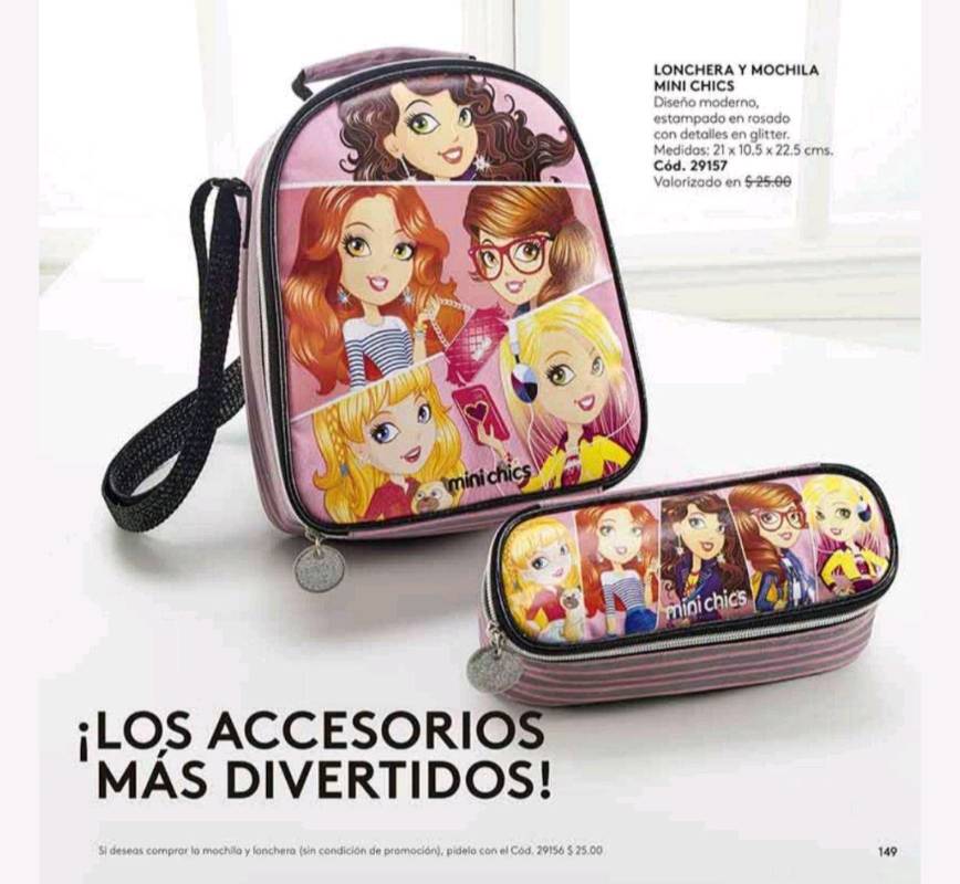 Mochila mini top chics esika