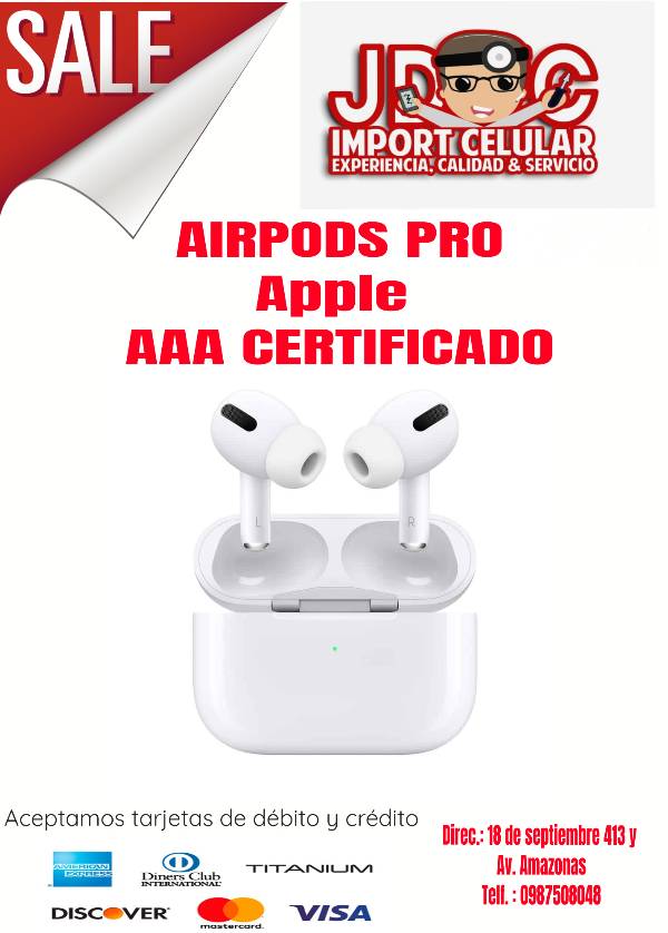 Airpods pro aaa hotsell precio