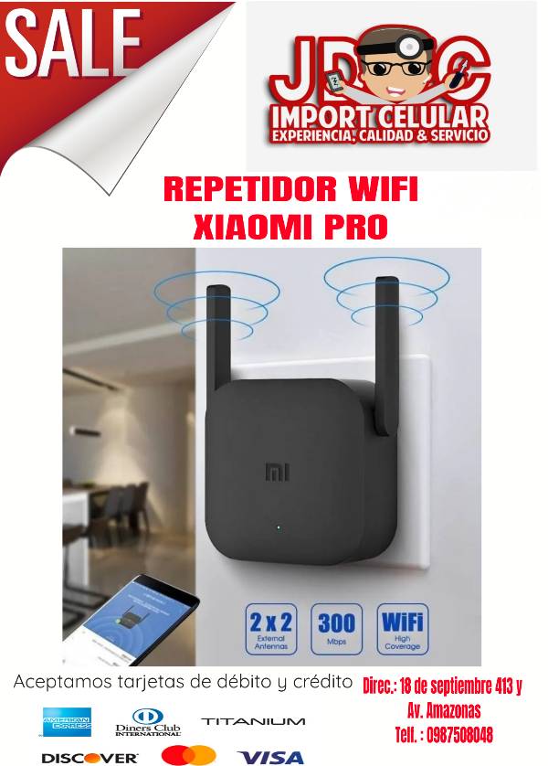 REPETIDOR WIFI XIAOMI PRO
