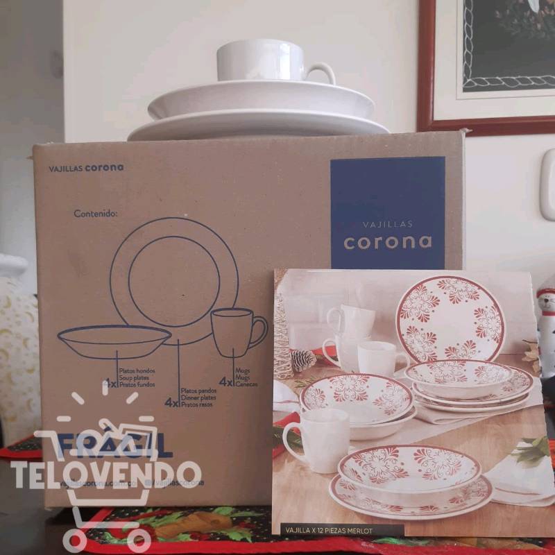 Vajilla de 12 piezas precio discount