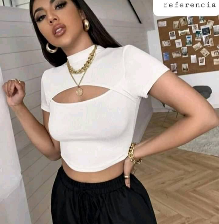 Blusas estilo hotsell crop top