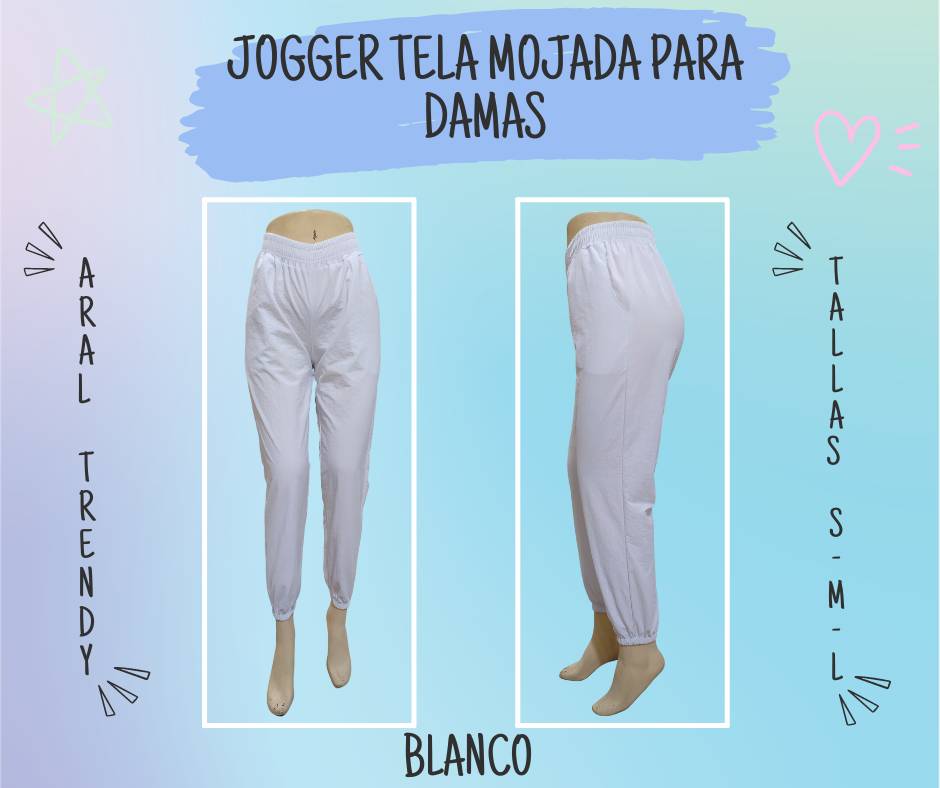 Jogger best sale tela mojada