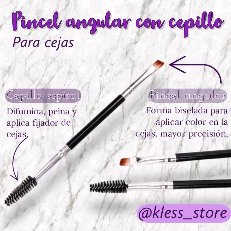Pincel angular sales para cejas