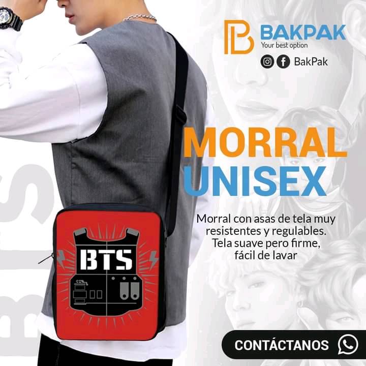 Morral de bts. Kpop. en Lima
