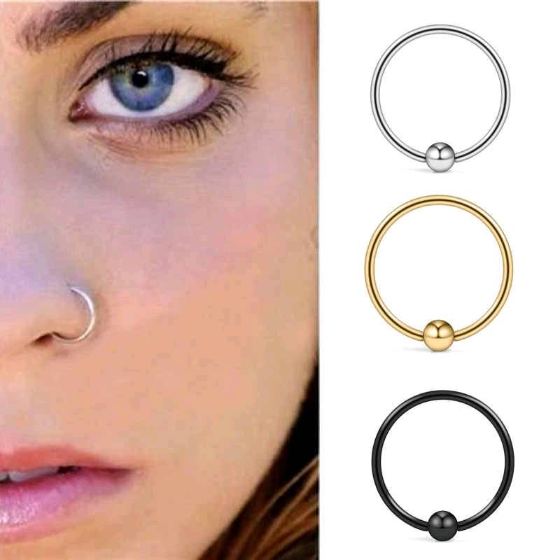 Argollas para piercing nariz deals