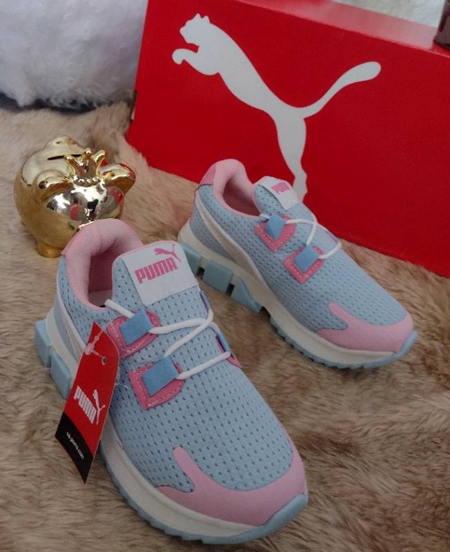 Puma 804 azul rosa kids 15.5