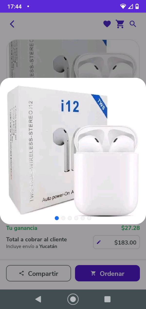 Audifonos bluetooth i12 tws mini touch cargador magnético sales