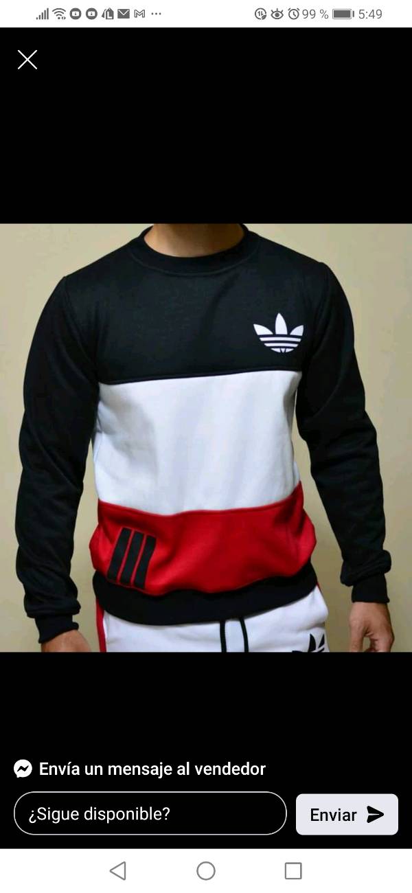 Buzo outlet adidas tricolor