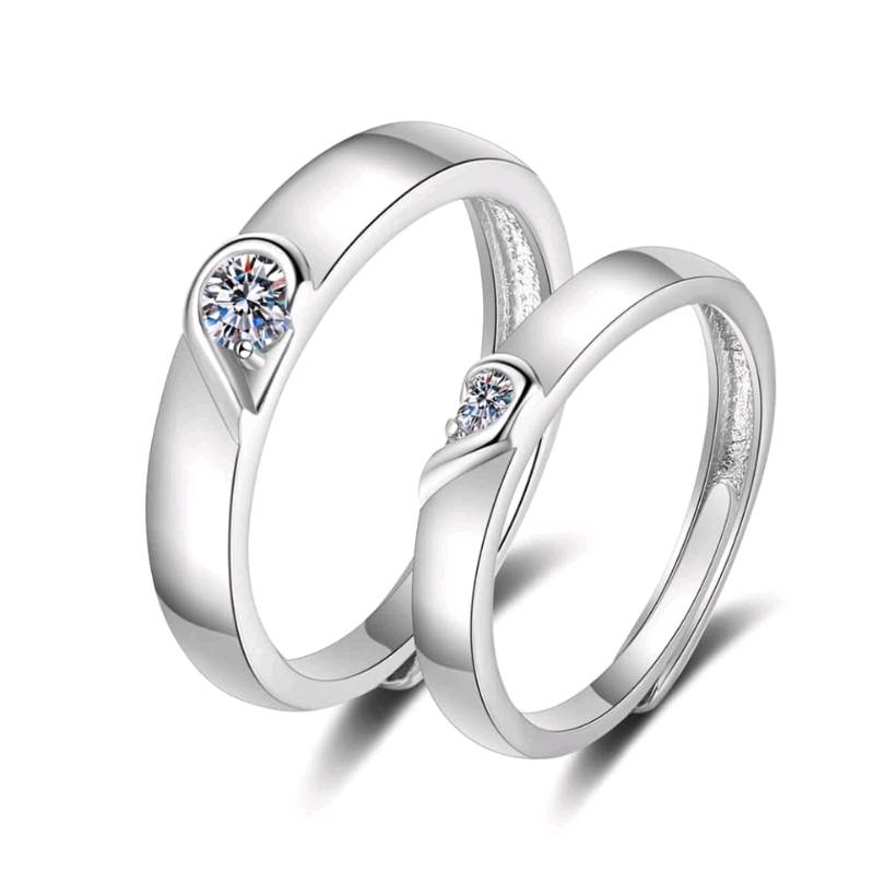 Anillo de compromiso de hot sale acero inoxidable