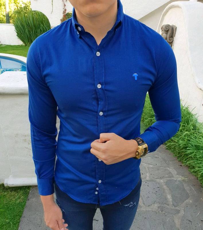 Camisa color azul hot sale rey