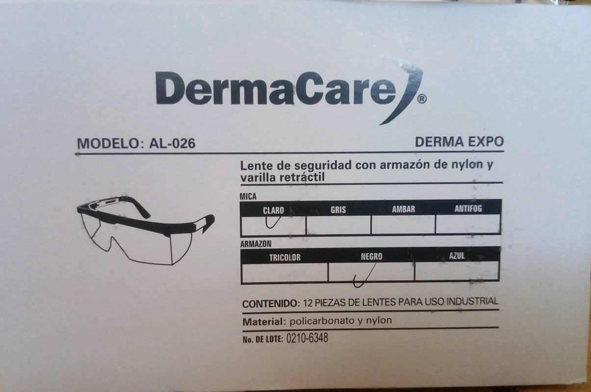 Lentes de best sale seguridad derma care