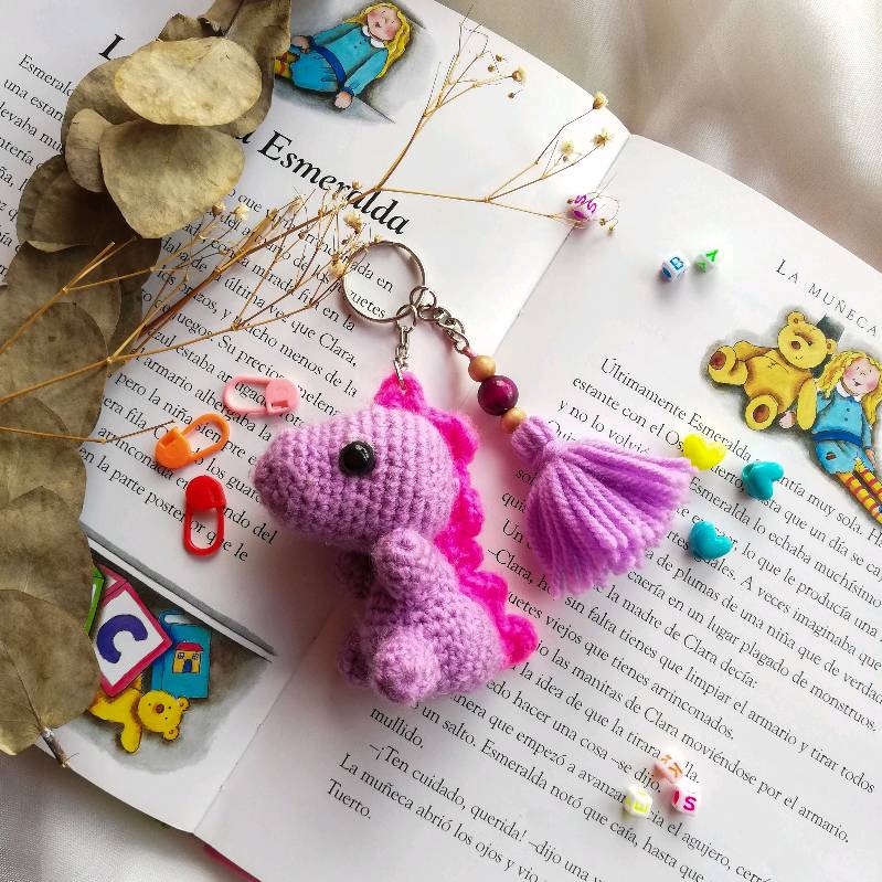 Llavero Amigurumi Dino en San Jose