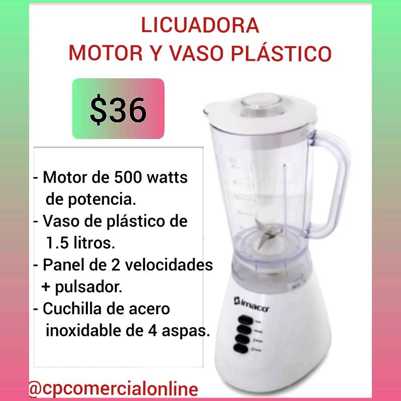 Licuadora imaco clearance vaso de plastico