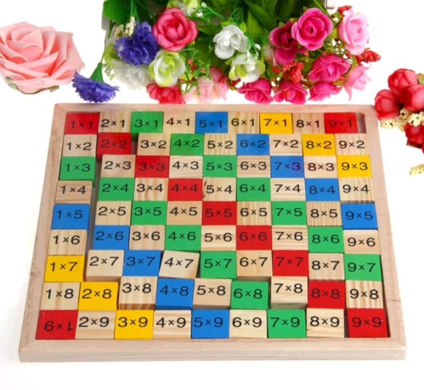 Tabla de multiplicar de madera en Santa Rosa