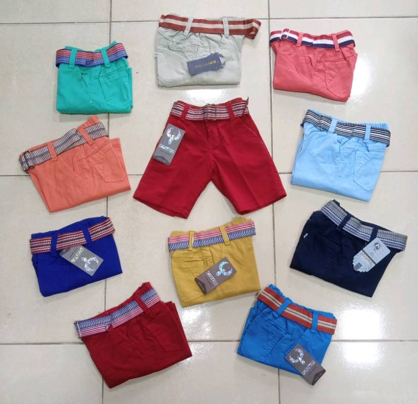 Bermudas de gabardina para niños deals