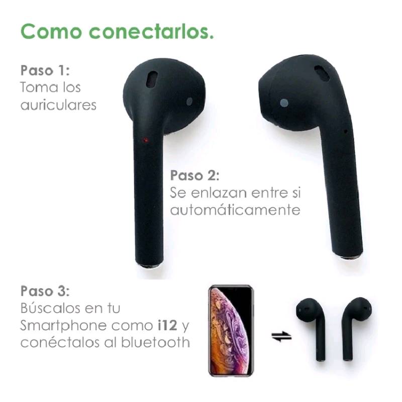 Nuevos audifonos bluetooth i12 tws mini touch cargador online magnético
