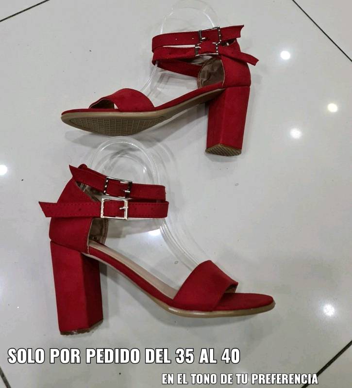 Sandalias rojo online vino
