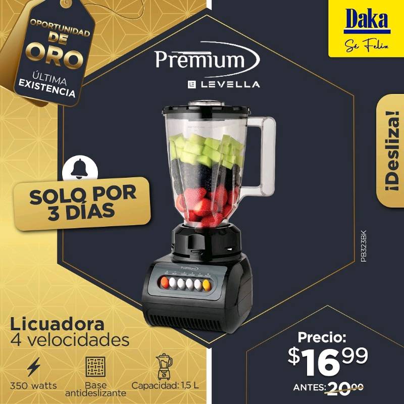 Licuadora premium 4 velocidades online