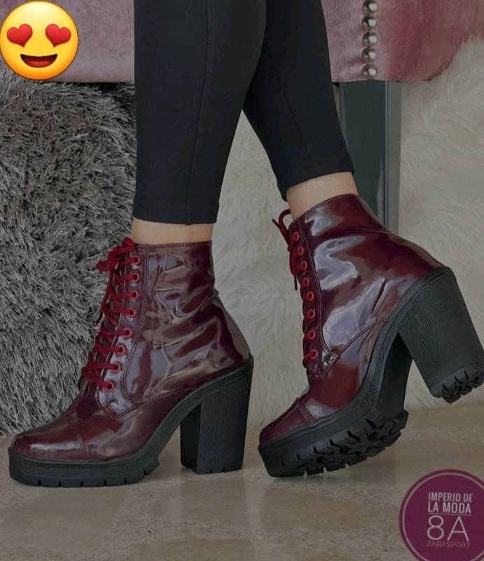 Botines tintos outlet
