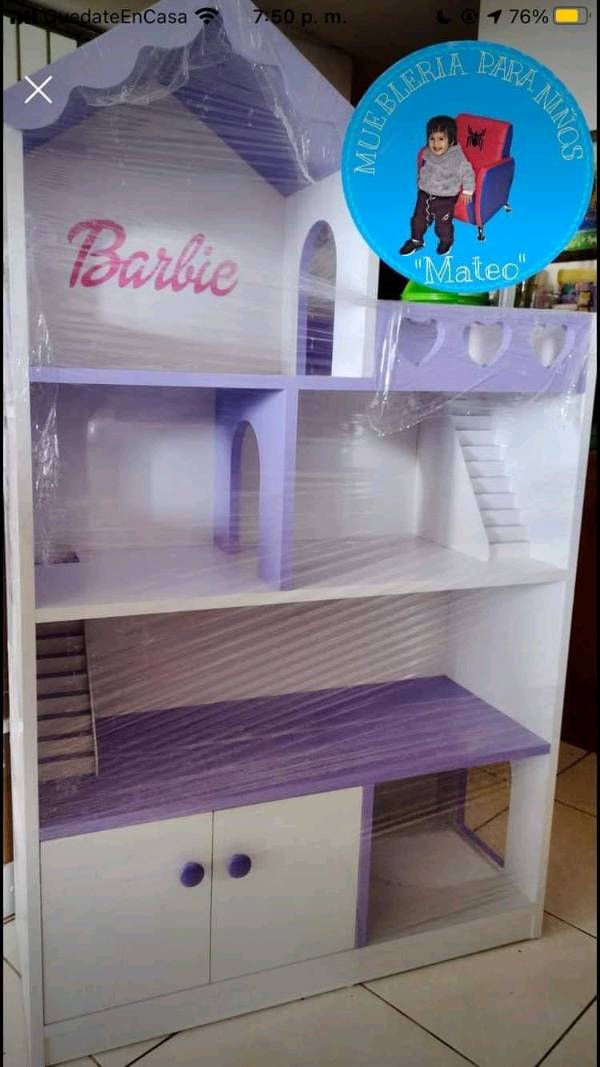 Casa de barbie en melamina 2025