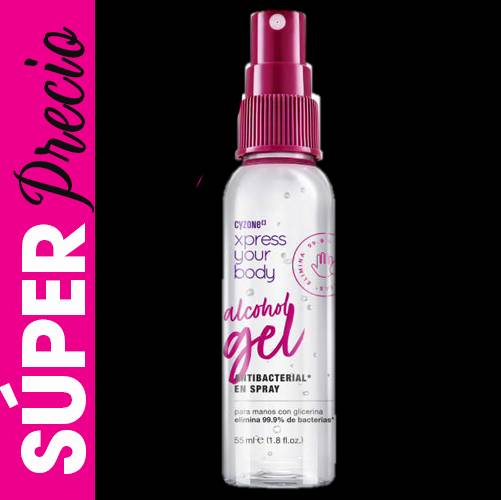 ALCOHOL GEL ANTIBACTERIAL EN SPRAY XPRESS YOUR BODY 55ML en Sayan